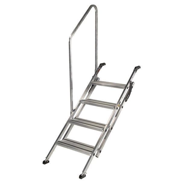 Lippert Victory Step® Toy Hauler & RV Patio Steps with Entry Assist Handrail - Quad