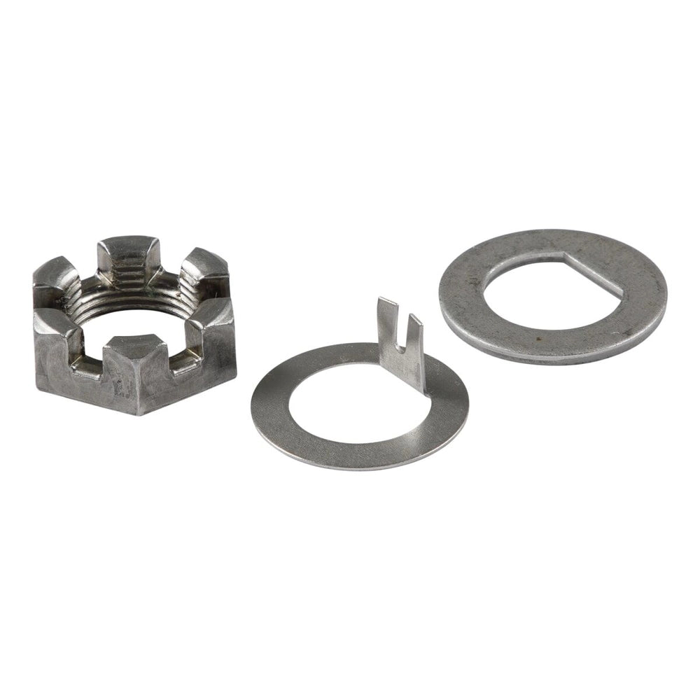 Lippert Spindle Nut Kit - 2,200-4,400-lb. Axles, 1"-14 Thread Size, D-Flat & Tang Washer