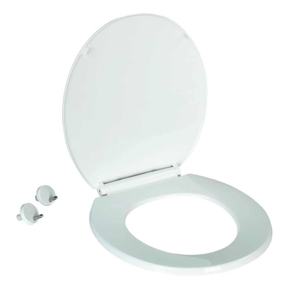 Lippert Flow Max™ Replacement RV Toilet Seat - White Round