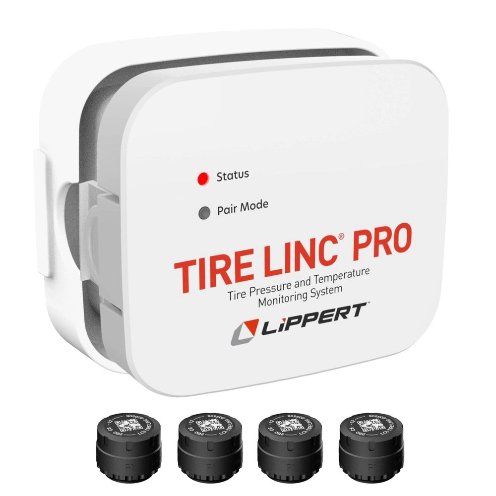 Lippert Tire Linc® PRO RV Tire Pressure & Temperature Monitoring System (TPMS) - 4-Tire Sensor Kit