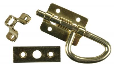 JR Products Univeral Heavy Duty Latch in Brass