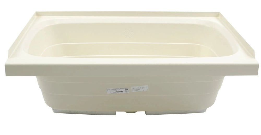 Lippert Bathtub with Center Drain - 24" x 36", Parchment