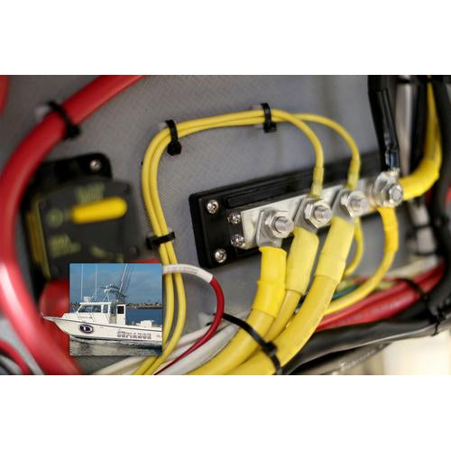Blue Sea Systems Blue Sea 2104 PowerBar 600A BusBar Four 3/8" 16 Studs