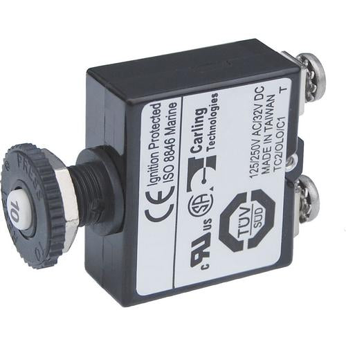 Blue Sea Systems Circuit Breaker Push Button ST 10A