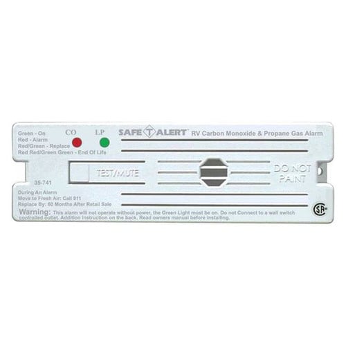 MTI Safe-T-Alert 35 Series 12-Volt Safe-T-Alert Surface Mount RV Dual Carbon Monoxide 35-741-WT