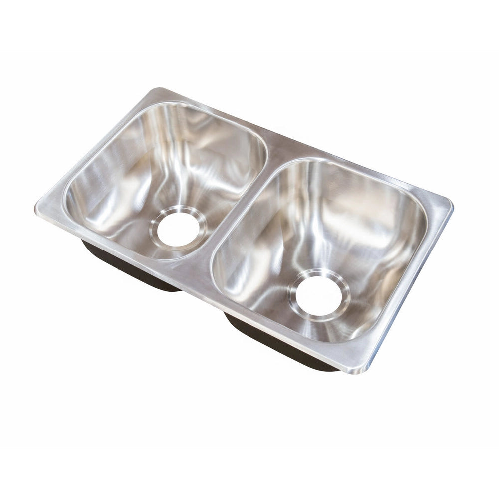 Lippert Double Drawn Sink; 27" x 16" x 7" (Stainless Steel)