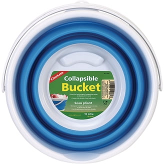 Coghlan's Collapsible Bucket, 10 L, PP/TPR Plastic, Blue/White