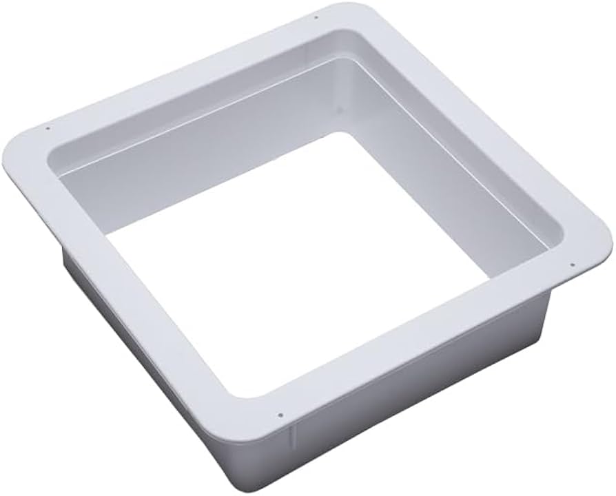 Hengs RV Roof Vent Trim Ring/Garnish - 3" Vertical Leg - Wh