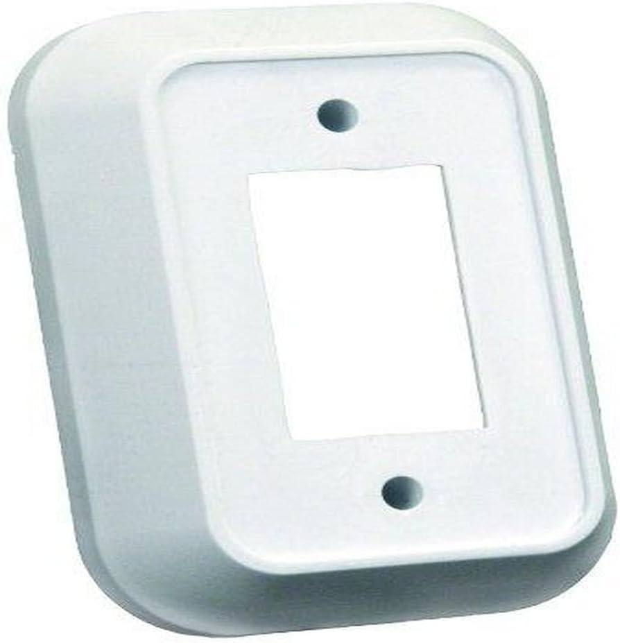 JR Products RV Single Switch Wall Spacer - White
