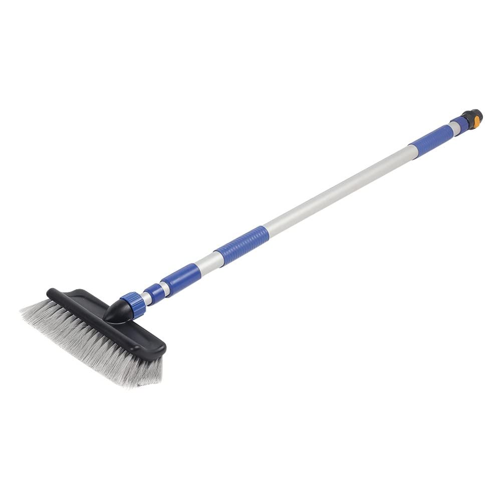 Camco Flow Through Wash Brush w/Push Button Handle (Eng/Fr)
