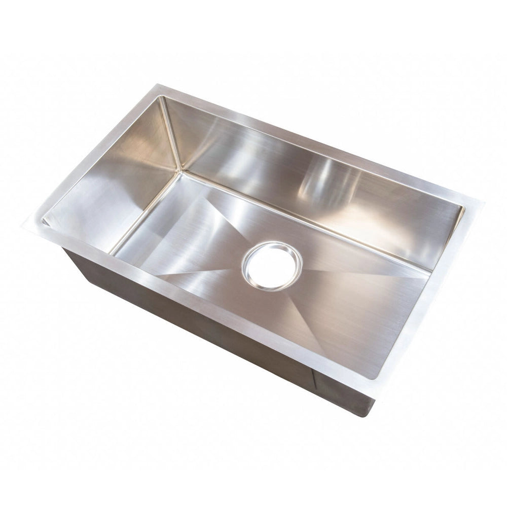 Lippert Single Square Sink; 25" x 15" x 7" (Stainless Steel)