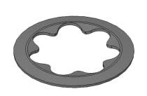 Solera Round Retaining Washer, Dacromet Finish
