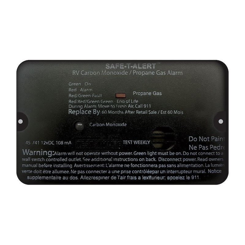 MTI Safe-T-Alert Safety Alert Rv Carbon Monoxide Propane Gas Detector