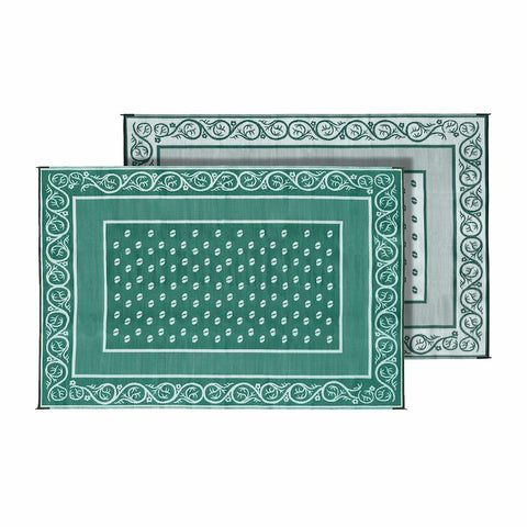 Faulkner RV Reversible Vineyard RV Patio Mat - Green - 8' x 20'