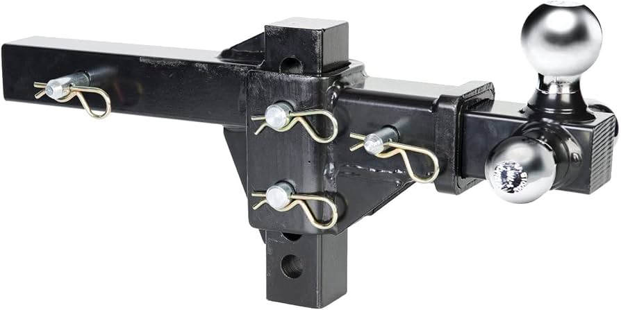 Husky Tri-Ball Adjustable Hitch Ball Mount, 2000/6000 lb/10000 lb