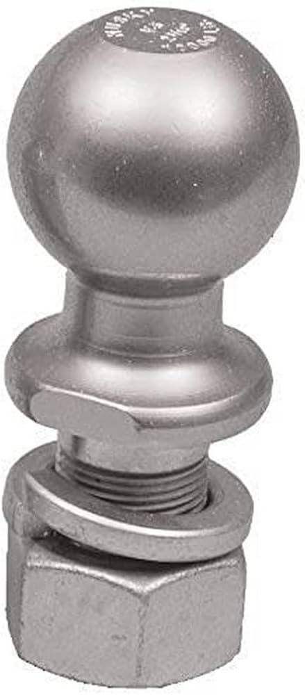 HUSKY TOWING 2 X 3/4 X 1-3/4 Chrome Solid Steel Trailer Hitch Ball