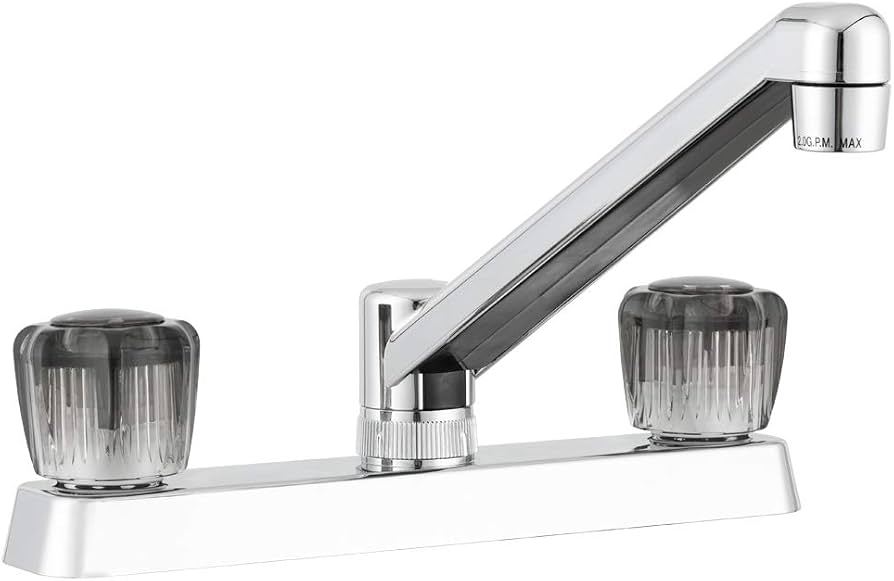 Dura Faucet RV Two Handle Kitchen Sink DF-PK600S-CP