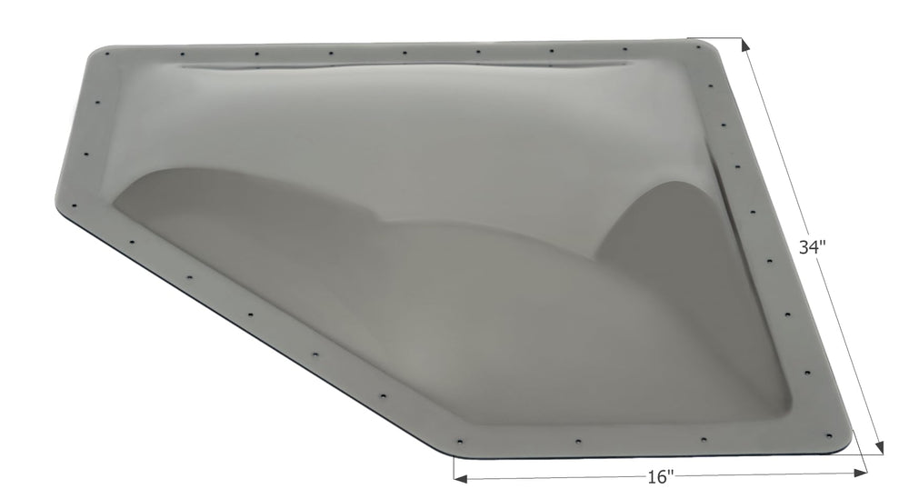 Icon Technologies 16"W x 34"L Smoke Neo Angle Outer Skylight