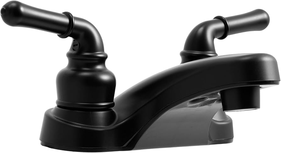 Dura Faucet RV Two Handle Bathroom DF-PL700C-MB