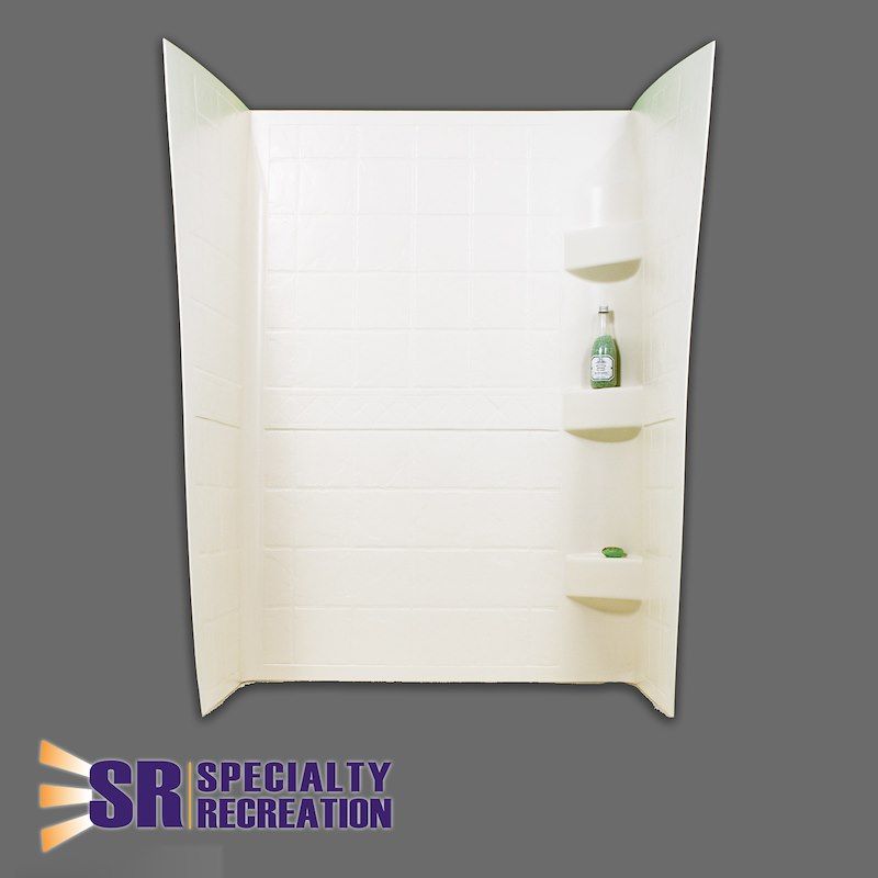 Recreation Shower Wall - White - 24" x 40" x 66"