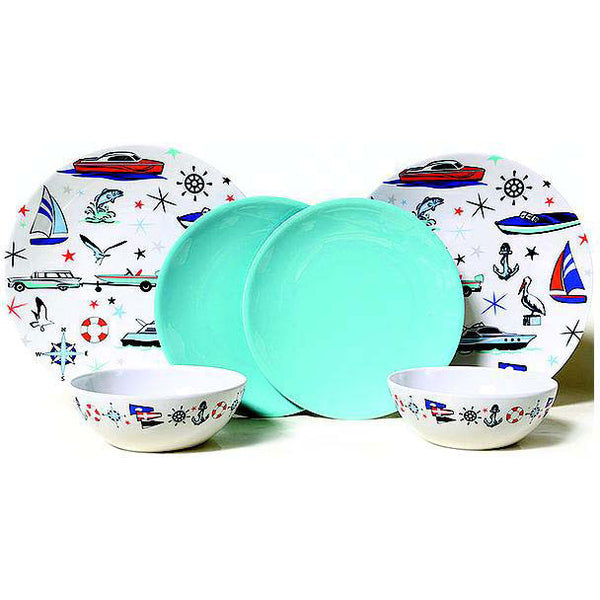 CAMP CASUAL 6 Piece Marine Dish Set