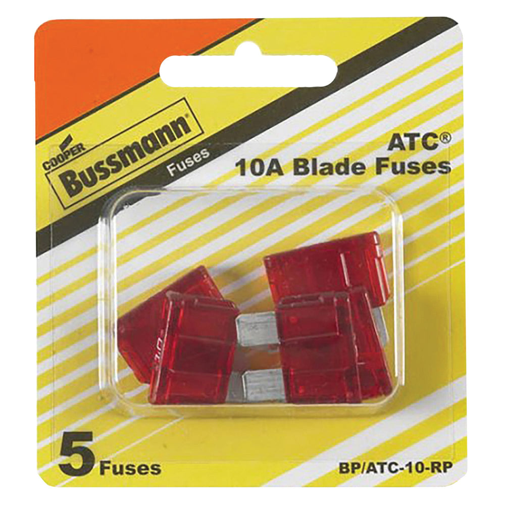 Bussmann Automotive Fuse, Blade Fuse, 32 VDC BP/ATC-10-RP