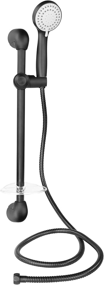 Empire Faucets Durable Metal RV Shower Slide Bar - Black Matte