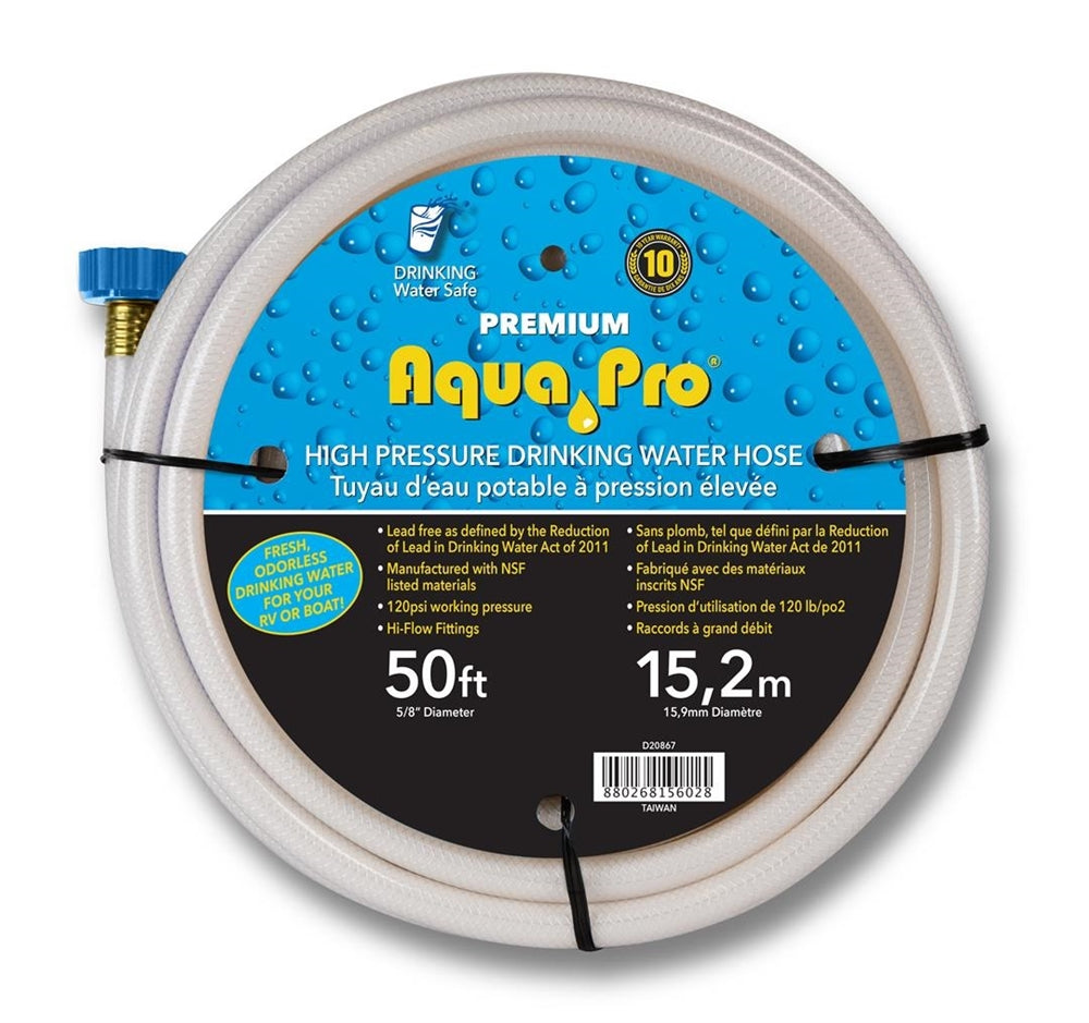Aqua Pro 50 Feet 120 PSI Fresh Water Hose