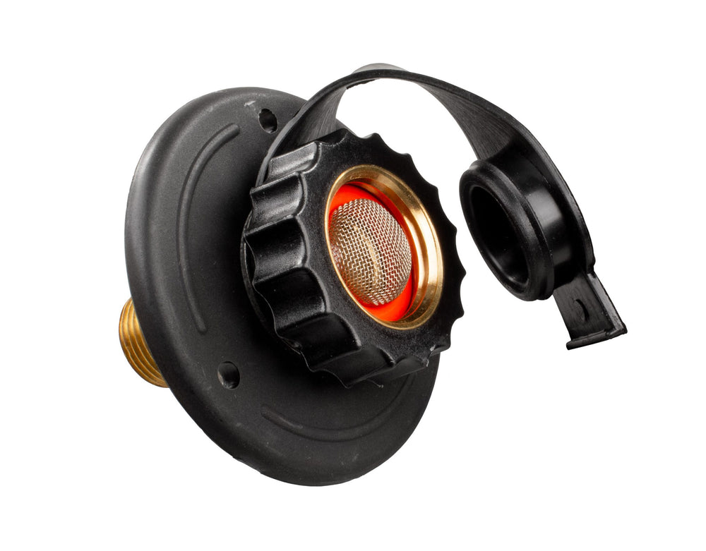 JR Products Lead Free Black CIty Water Flange