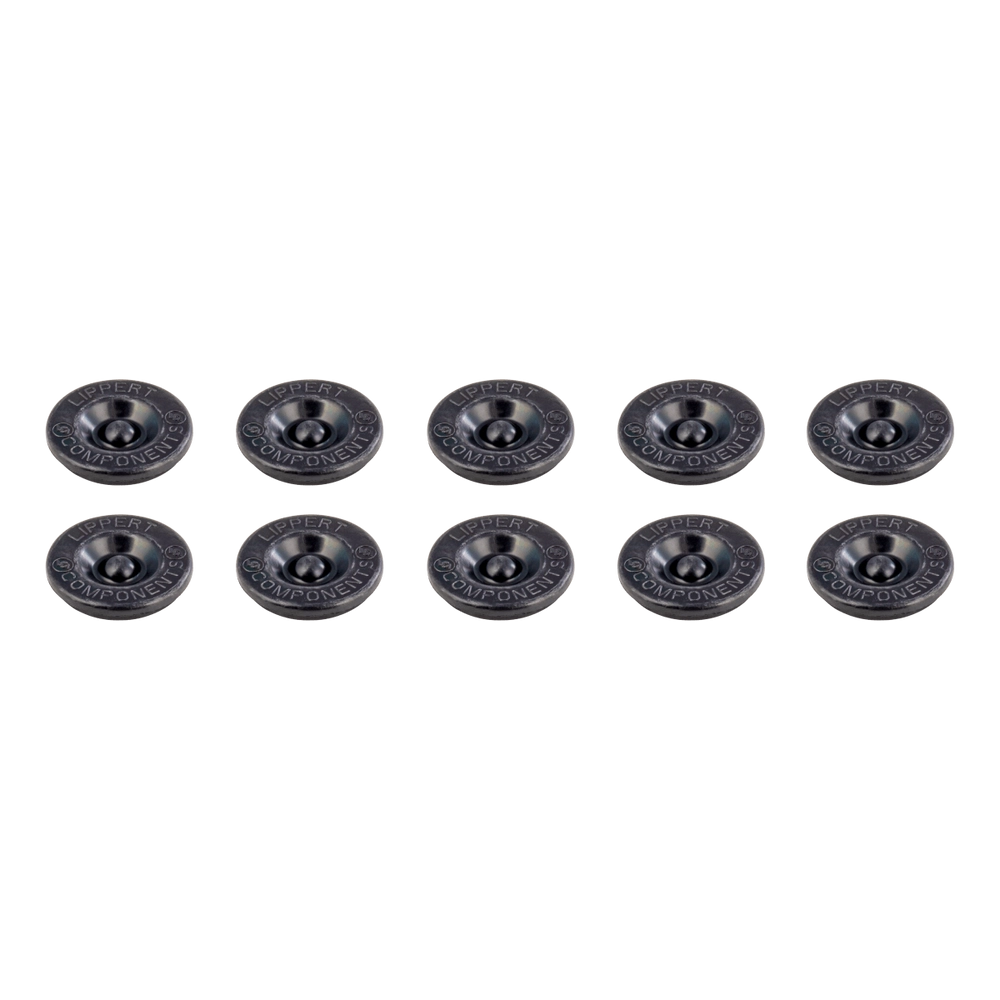 Lippert Universal Rubber Plug Insert for Axle Hub Dust Cap - 2,200-8,000-lb. Axles (10-Pack)