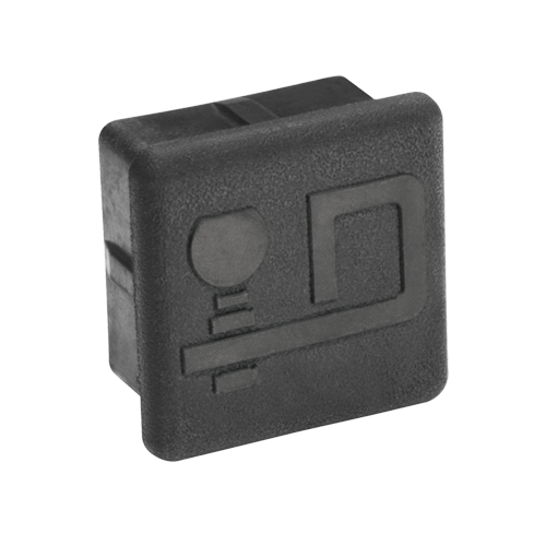 Draw-Tite Trailer Hitch Tube Cover, Fits 2 Inch Square Receiver, Black