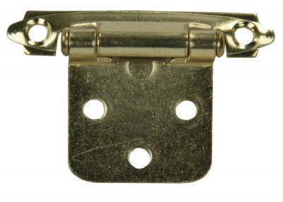 JR Products Self-Closing Flush Mount Hinge - Brass