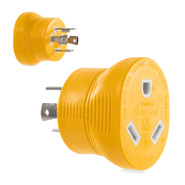 Camco PowerGrip 30 Amp 4-Prong Generator Adapter