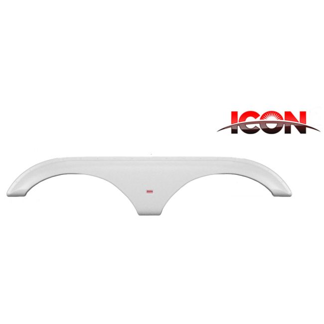 Icon Technologies RV White Tandem Fender Flare, 66 in. x 9-1/4 in. Dutchmen