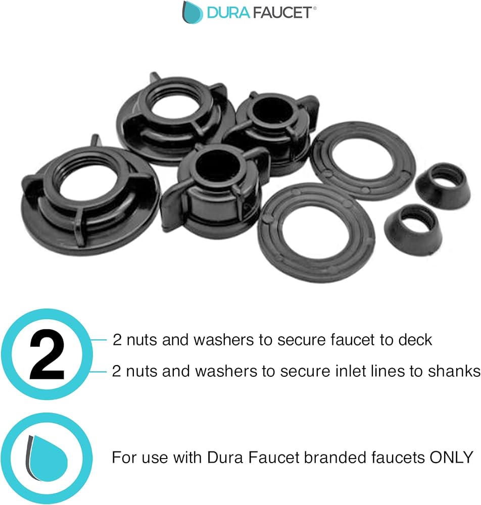 Dura Faucet RV Mounting Washers and Nuts