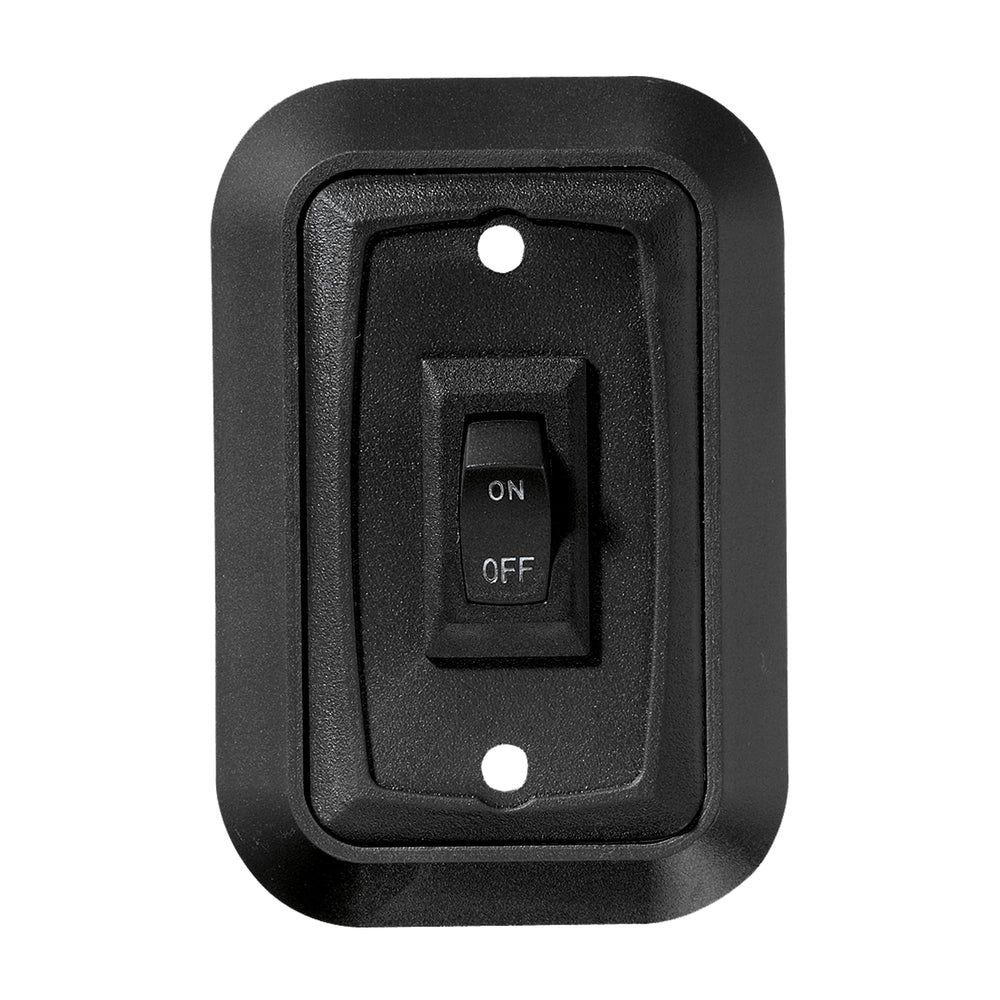 RV Designer Wallplateswitch Black Single 3 S652