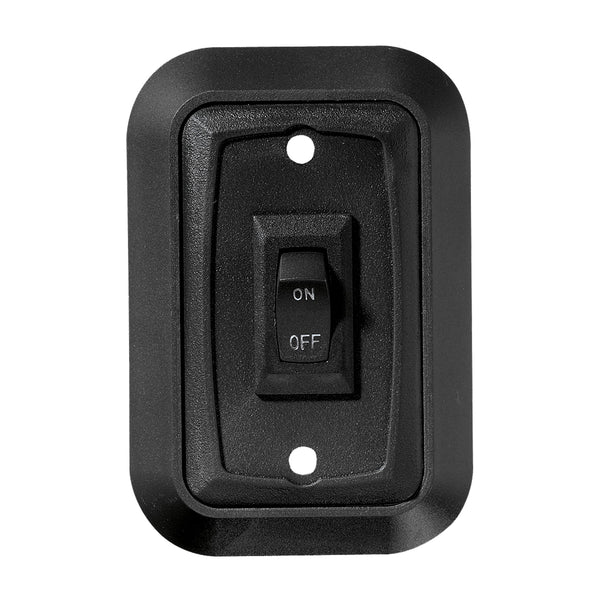 RV Designer S652, Wall Plate Switch, Single, Black, 3.53" x 2.39", On/Off