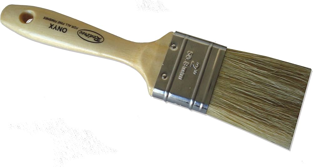 Redtree Industries 1" Onyx White China Bristle Brush