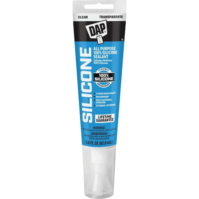 DAP 2.8-oz Window and Door Clear Silicone Caulk