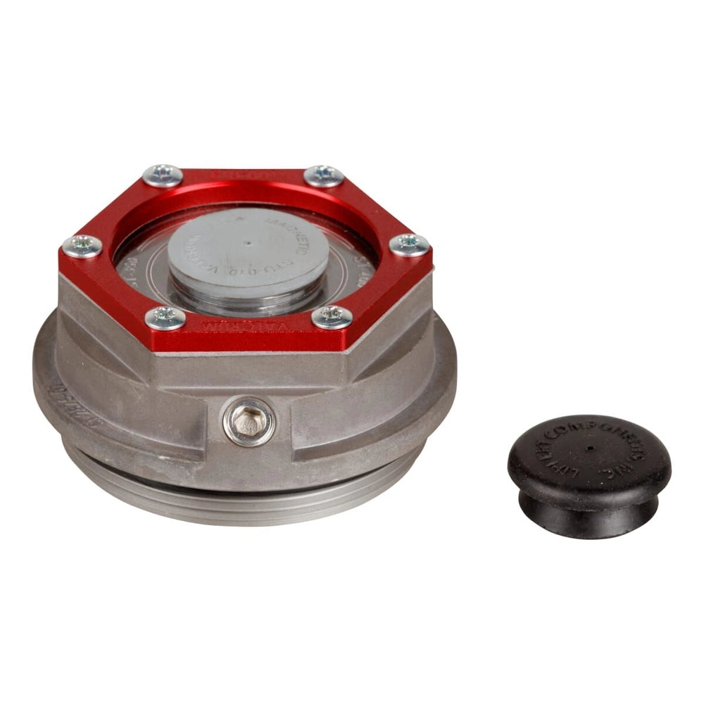Lippert Premium Threaded Dust Cap with Rubber Plug & O-Ring - 2-7/8" Diameter, 8,000-lb. Axles, Oil Lube