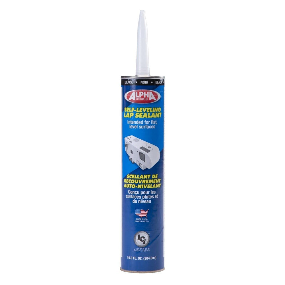 Lippert 1021 Low VOC Self-Leveling Lap Sealant, Black (10.3 Oz. Tube)
