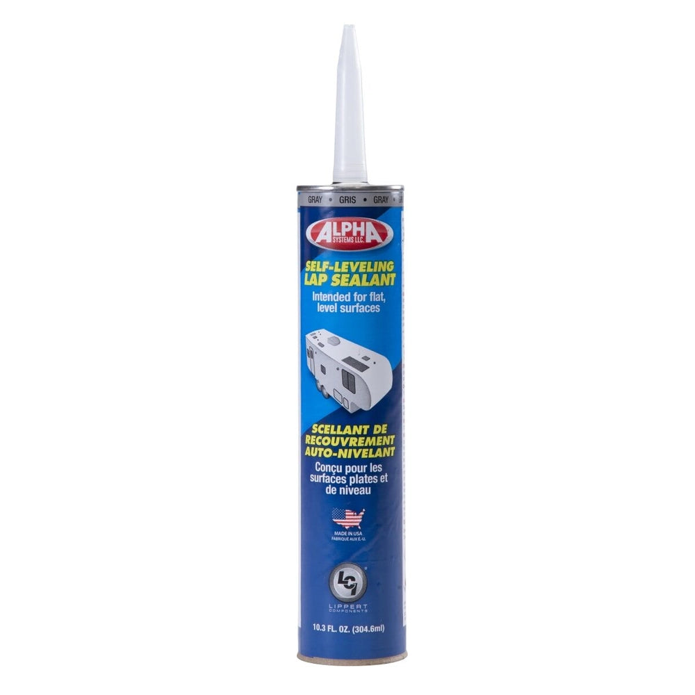 Lippert 1021 Low VOC Self-Leveling Lap Sealant, Gray (10.3 Oz. Tube)