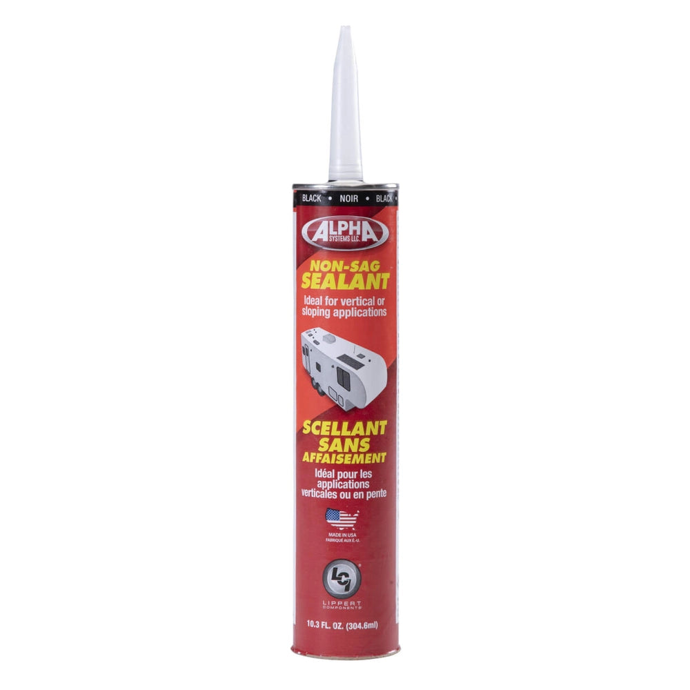 Lippert 1010 Low VOC Non-Sag Sealant, Black (10.3 Oz. Tube)