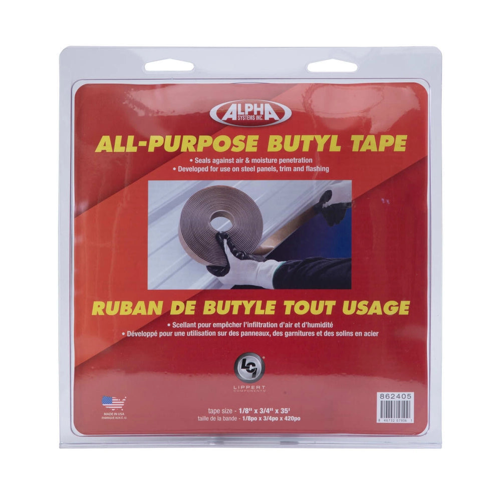 Lippert Q130 1/8" x 3/4" x 35' Butyl Tape
