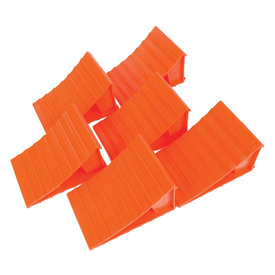 Husky Wheel Chocks, Pack of 6- Orange