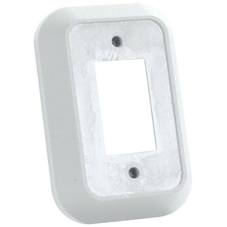 JR Products White Single Face Switch Plate