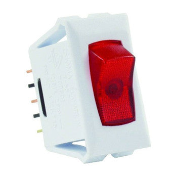 JR Products Single Switch Face Plate in White