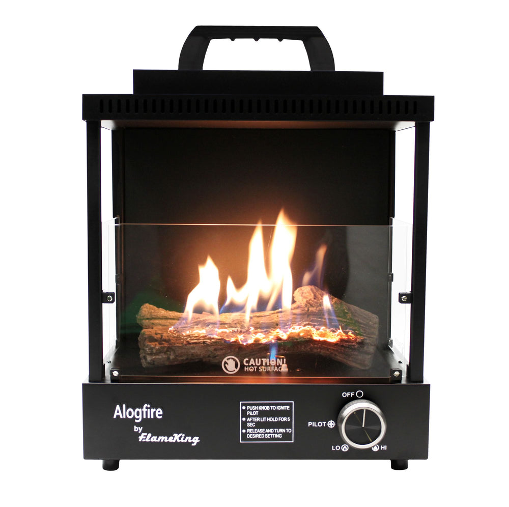 Flame King ALOGFIRE Propane Ambiance Log Fireplace Heater Model