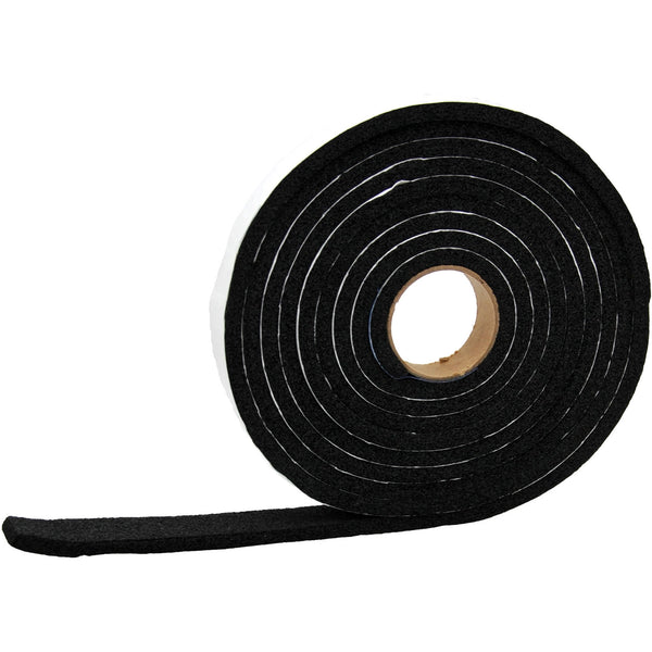 AP Products® - 50' Black Vinyl Door/Window Foam Seal