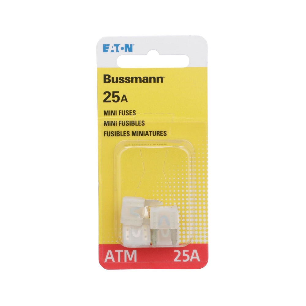 Bussmann BP/ATM-25LP-RP 25 Amp Low Profile ATM Blade Fuse, 5 Pack